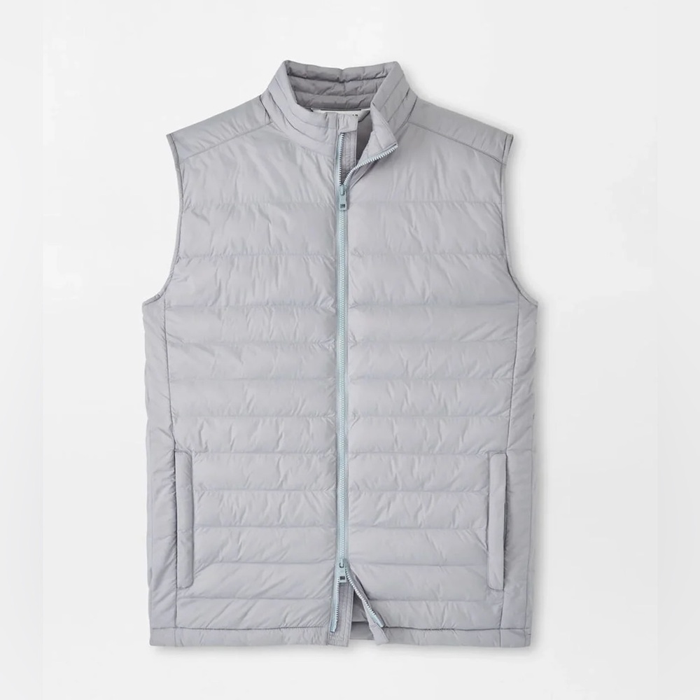 Peter Millar All Course Vest Men’s XL Gale Gray Grey MF23EZ15 Water Resistant